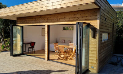 Bungalow contemporain (en bois) sur l’île du Levant