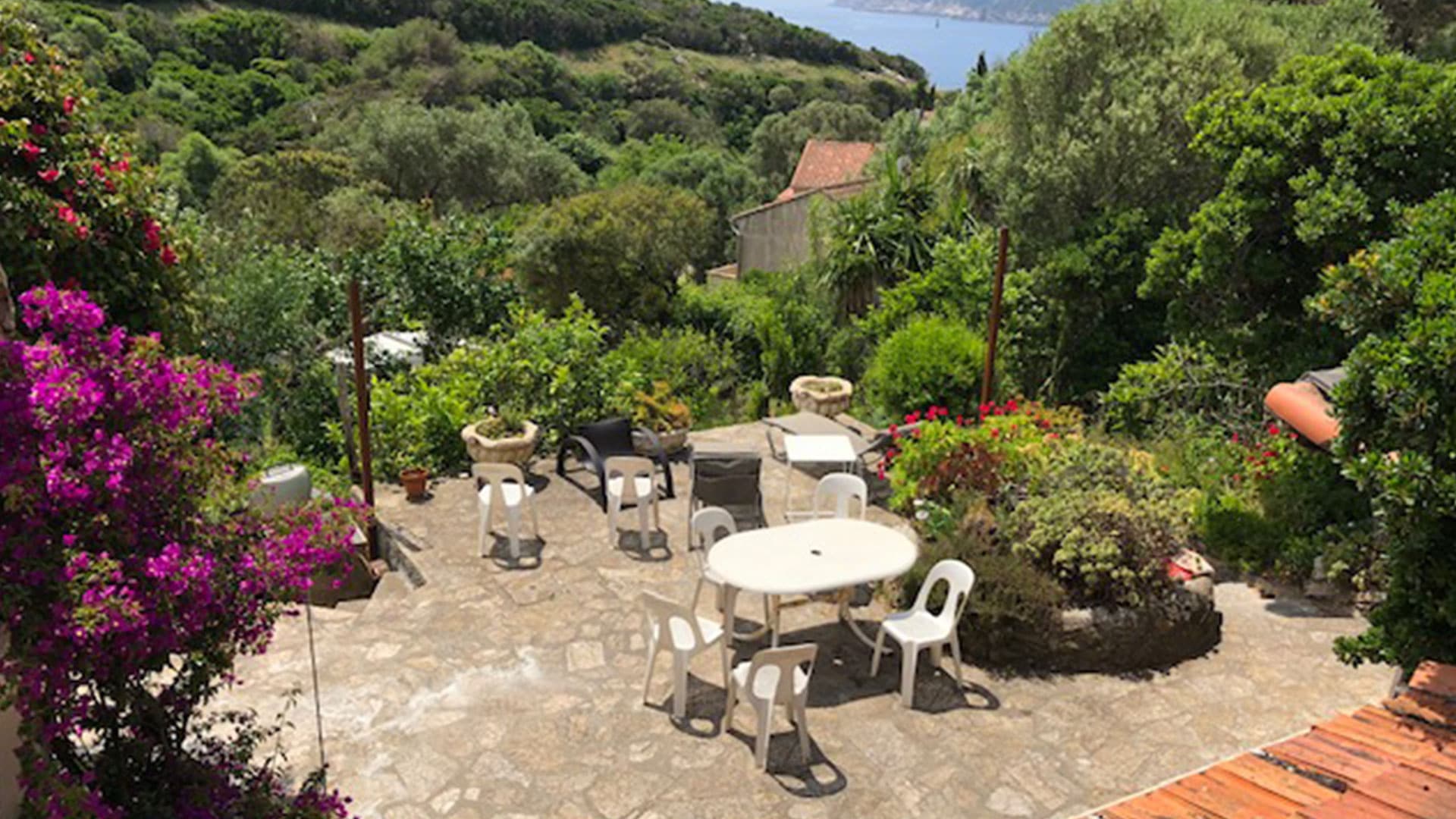 Villa des années 30 pleine de charme dans un jardin méditerranéen en restanques