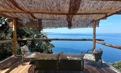 Appartement avec vue mer exceptionnelle dans un bel écrin de verdure.